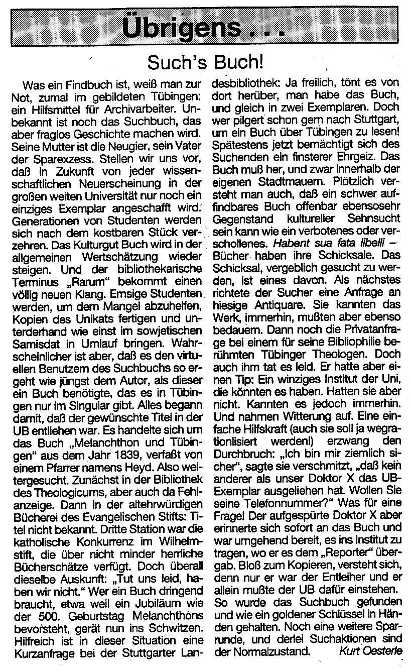 Zeitungsartikel